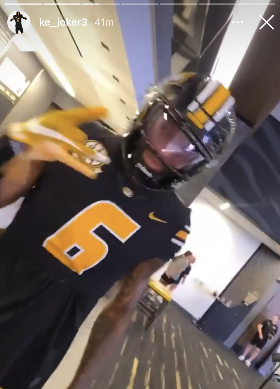Up close view of the new black Mizzou Football jerseys